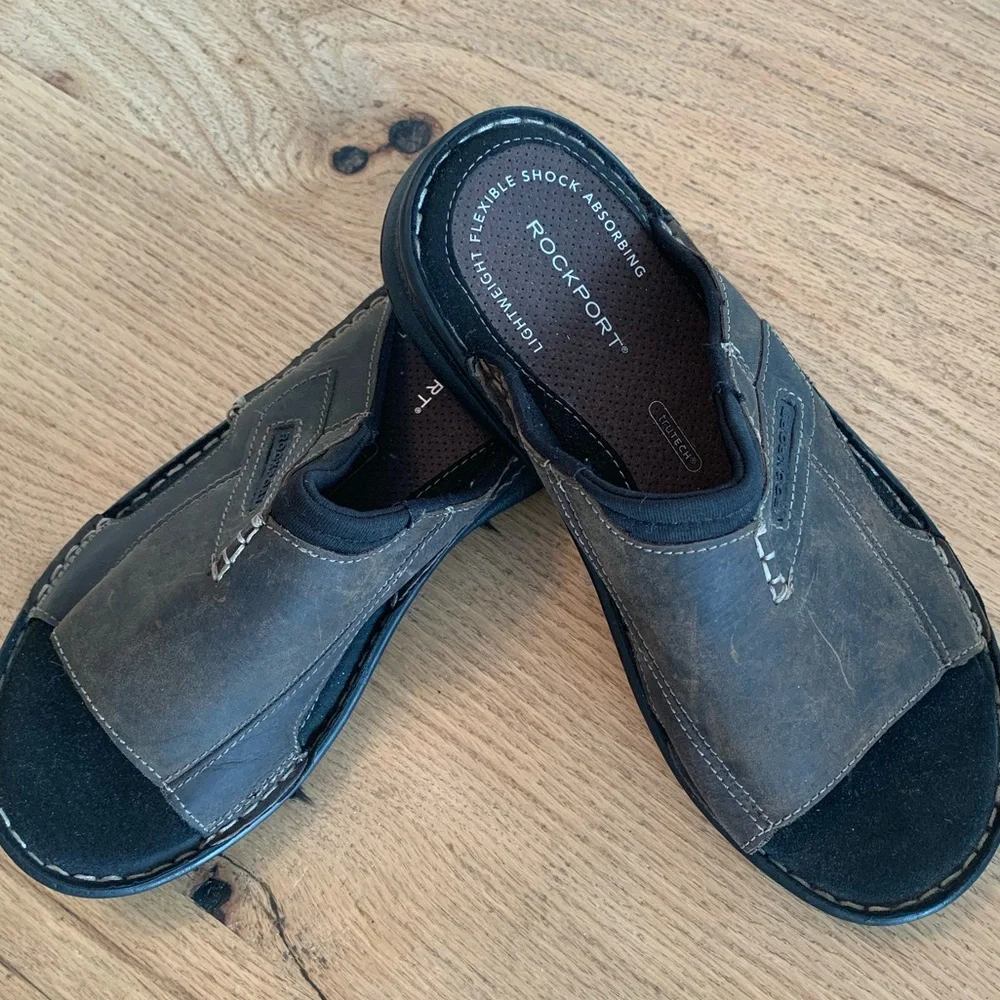 Rockport Rockier Sandal Lightweight Flexible Sandal Brown Men’s ‎ 8 Preloved